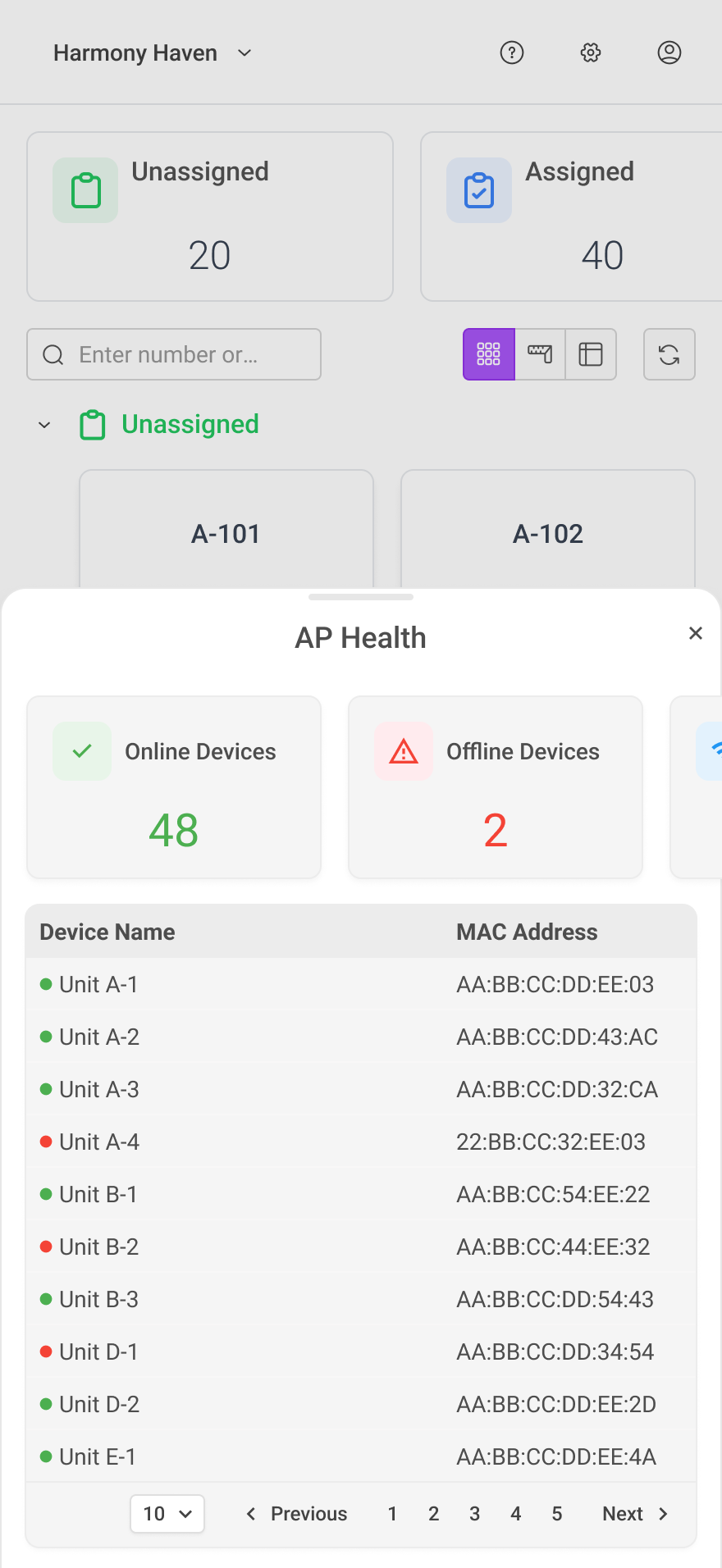 Mobile AP Health Diagnostics